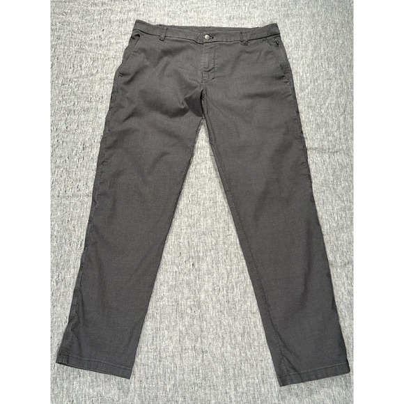 Lululemon ABC Commission Pants Mens 36 Grey Warpstreme Reflective Ankles - Picture 1 of 15